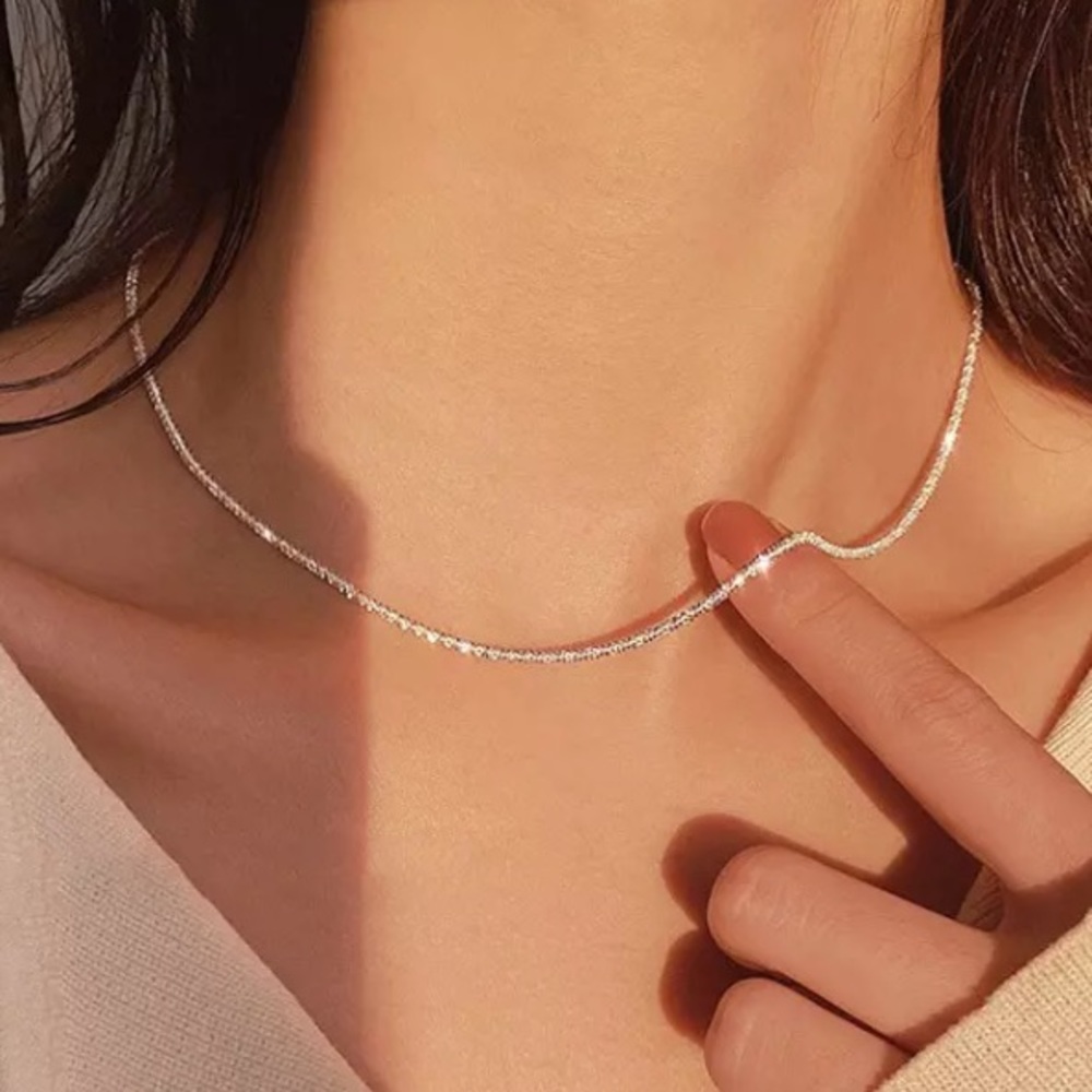 💫 Sterling Silver 925 Sparkle Necklace